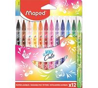 Maped - Pennarelli “Mini Cute”, 12 pezzi, coprente eccellente