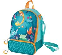 Maped Picnik - Borsa termica Jungle Fever Verde Arancione - 2 scomparti - Tracolla rimovibile utilizzabile in zaino - Elastica interna per tenere la borraccia