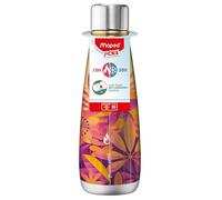 Maped Picnik - Bottiglia termica in acciaio inossidabile, impermeabile, a doppia parete, lunga conservazione fredda e calda, decorazione solaris, 500 ml