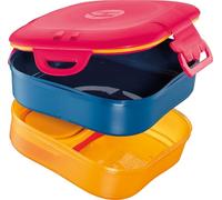 Maped Picnik Concept Kids - Porta pranzo 3 in 1 - Porta pranzo per bambini 3 scomparti, di cui 2 impermeabili e rimovibili - Compatibile con lavastoviglie e microonde - Rosa - 1.4L - 870701