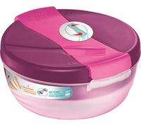 Maped PICNIK - Lunch Bowl Origins 1,4 l, scomparti + scomparto per posate integrato nel coperchio, facile da aprire, lavabile in lavastoviglie, adatto al microonde, rosa