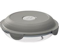 Maped PICNIK - Piatto da pranzo in vetro Concept Adult, adatto al microonde, 700 ml, colore: Grigio