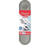 Maped PICNIK - Set di posate da viaggio CONCEPT ADULT, 4 pezzi, grigio