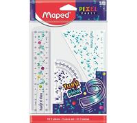 Maped Regole scolastiche - Pack completo per studenti - 3 pezzi - flessibili e sicuri - Maped