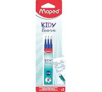 Maped - Ricarica penna cancellabile Kidy Learn Magic - Set di 3 ricariche di inchiostro compatibili con penna Kidy Learn Magic Maped - punta sottile, scrittura fluida - forniture scolastiche per
