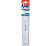 Maped righello blu traslucido 200 mm con impugnatura ergonomica