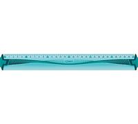 Maped Righello piatto infrangibile con bordi antimacchia e morbido antiscivolo, righello piatto 30 cm, colore: blu