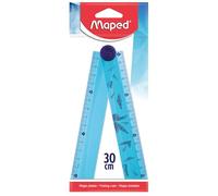 Maped - Righello pieghevole Arctic 2 in 1 - righello 15/30 cm - Plastica Decorata - Ergonomico e Compatto - Fornitura scolastica
