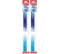 Maped - Righello Scolastico 30cm Arctic Vibes - Decorato - Leggero ed Ergonomico (Confezione da 2)