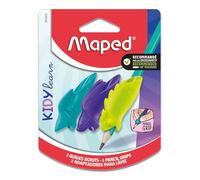 Maped - Set di 3 guide per dita rimovibili Kidy Learn - Squalo, Coniglio, Camaleonte