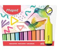 Maped Spolverare Flessibile Evidenziatori - 12 Confezione, Pastello &