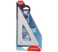 Maped Squadra a 60° in alluminio anodizzato, 21 cm, colore: Grigio grigio