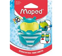 Maped - Temperamatite Croc Croc Hippo - Temperamatite Serbatoio Ippopotamo - Riserva Estensibile in Tessuto - Valvola Funzione Clean