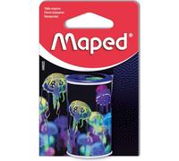 Maped - Temperamatite lattina - 1 foro - Con serbatoio - Decorazione Deepsea Paradise - Confezione riciclabile