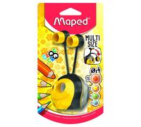 Maped Temperamatite manuale Croc Croc Universal 2 fori 4 diametri Nero/Giallo
