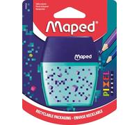 Maped - Temperamatite Shaker - 2 fori - Con serbatoio - Decorazione Pixel Party