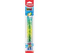 Maped Twist 'n Flex Animal - Righello piatto da 20 cm flessibile e infrangibile, materiale scolastico resistente con disegni di animali, colori assortiti, 1 pezzo in borsa