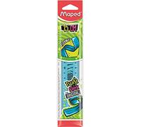 MAPED Twist'n Flex - Righello piatto morbido, divertente e infrangibile, righello da 15 cm, doppia graduazione, colore: Blu