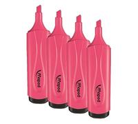 Maped WIGO - Fluo Pep'S Classic Evidenziatore Rosa (Confezione da 4)