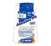 MAPEI AdesiLEX P9 5kg - Adesivo cementizio resistente e di alta qualità con tempo di apertura più lungo, per piastrelle in ceramica e pietra naturale.