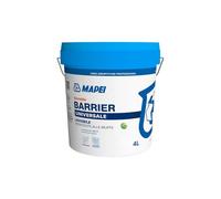 MAPEI Dursilite Barrier Idropittura Lavabile e Antimuffa per Interni, Finitura Opaca, Bianca, 4 Litri, Alta Copertura