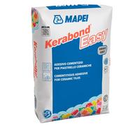 Mapei Kerabond Easy, Colla Cementizia per Piastrelle Ceramiche, Adesivo per Interni, Bianco o Grigio, Sacco 25 kg (Grigio)