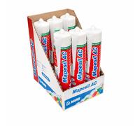 MAPEI Mapesil AC Silicone Acetico Elastico Resistente Alla Muffa 310 ml 6 Pezzi