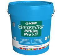 MAPEI Quarzolite Pittura Pro GF, Pittura Acrilica con Quarzo, Bianco, per Interni ed Esterni, Resistente all'Umidità, Finitura Opaca, Liquido (5 Kg)