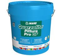 MAPEI Quarzolite Pittura Pro GF, Pittura Acrilica con Quarzo, Bianco, per Interni ed Esterni, Resistente all'Umidità, Finitura Opaca, Liquido (20 Kg)