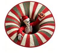 MAPHRWZ 3D Optical Illusion Halloween Rug, Non-Slip Spooky Swirl Floor Mat | Quilted Printed Vortex Depth Pattern Area Rug, for living room, bedroom, entryway, or Halloween party.(D-78.74in)