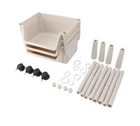MAPHRWZ Carrello portaoggetti mobile multiuso stile semplice multistrato con rotelle per, lavanderia, bagno, soggiorno, spazio ristretto (3 strati)