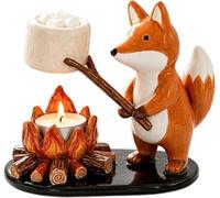 MAPHRWZ Cute Campfire Animal Tea Light Holders, Resin Tabletop Candle Holder Decorations, Candle Holders, Home Table Decor And Holiday Gifts