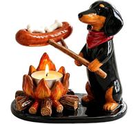 MAPHRWZ Cute Campfire Animal Tea Light Holders, Resin Tabletop Candle Holder Decorations, Candle Holders, Home Table Decor And Holiday Gifts
