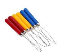 MAPHRWZ Gancio per bottoni ad anello metallico, Strumento di assistenza per tirare la cerniera, Accessori fai-da-te, Strumenti per ricamo e cucito, Set da 6 pezzi, Design facile