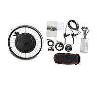 MAPHRWZ Kit di conversione Bici elettrica 48V 1000W, Ruota Motore a Trazione Anteriore con Display LCD5, Controller Impermeabile, per Mountain Bike, Acceleratore a Pollice, in (24 pollici)