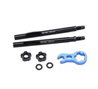 MAPHRWZ per accessorio pompa da bicicletta ad alta pressione, prolunga per valvola francese rimovibile, design antiscivolo, lega di alluminio resistente, forma portatile compatta, (80 mm)