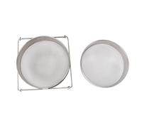 MAPHRWZ per doppio colino per, design a doppio filtro, braccio estensibile, acciaio inossidabile facile da pulire, per principianti di apicoltura, compatibile con secchio da 5