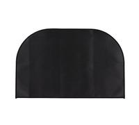 MAPHRWZ Tappetino per braciere Isolato, ignifugo, Resistente al Calore, Pieghevole, sotto la griglia, per caminetto, Campeggio all'aperto, Nero (50x80 cm/19,7x31,5 Pollici)