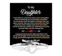 Mapileng Braccialetto con scritta in lingua inglese "To My Daughter" e "To My Daughter", con scritta in inglese "To My Daughter", con scritta in lingua inglese "To My Daughter", "To my daughter", "To