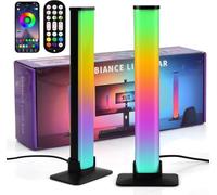 Mapille 2PCS RGB LED Light Bar Lampada, Gaming Lamp Lighting with Music Sync and APP Control, Gaming Lamp, Smart LED Light, Atmosphere Light for PC, TV, Game Room, and Home Office