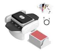 Mapille Mescolatore carte da gioco,Mischia Carte Automatico per 1-2 Mazzi,Card shuffler,Modalità Auto e Manuale,Mixer automatico,per Carte di Diverse Dimensioni