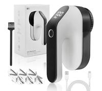 Mapille Smacchiatore elettrico, rimuove le palle dei vestiti con 3 lame display LED e 3 velocità ricaricabile USB elettrico a 6 fogli per rimuovere i fogli per vestiti e mobili