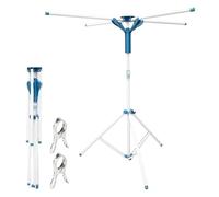 Mapille stendibiancheria allungabile, pieghevole e regolabile in altezza, salvaspazio, asciugacapelli, stand appendiabiti pieghevole per balcone, interni ed esterni