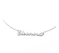 MAPIMANIA - Collana con nome Eleonora personalizzata in acciaio inossidabile, idea regalo donna compleanno, laurea, catenina argento ragazza