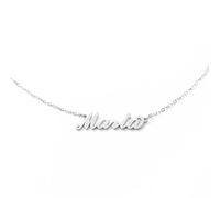 MAPIMANIA - Collana con nome Marta personalizzata in acciaio inossidabile, idea regalo donna compleanno, laurea, catenina argento ragazza