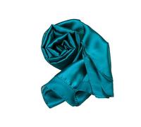 MAPIMANIA - Stola Elegante Donna Petrolio per Cerimonia e Matrimonio - Scialle Estivo in Seta 180x90 cm, Coprispalle per Abito da Sera