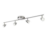 Maple - Barra spot LED nickel 4 luci