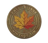 Maple Leaf Autumn Colors Metal Tin Sign