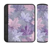 Maple Leaf - Confezione da 2 cuscinetti per seggiolino auto, per alleviare lo stress al collo e alle spalle, copertura per cintura di sicurezza per aereo, camion, zaino, 25,4 x 19,6 cm per cintura di