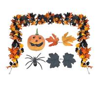 Maple Leaf Garland | Hanging Vine Artificial Autumn Foliage | Halloween Decorations Lights mit Timer Garlands | for Theme Parties, Hallowen, or Home, Garden Decoration